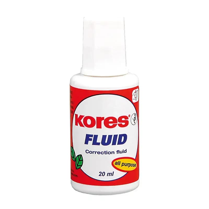 Korrektuurvedelik Kores Fluid pintsliga, 20 ml
