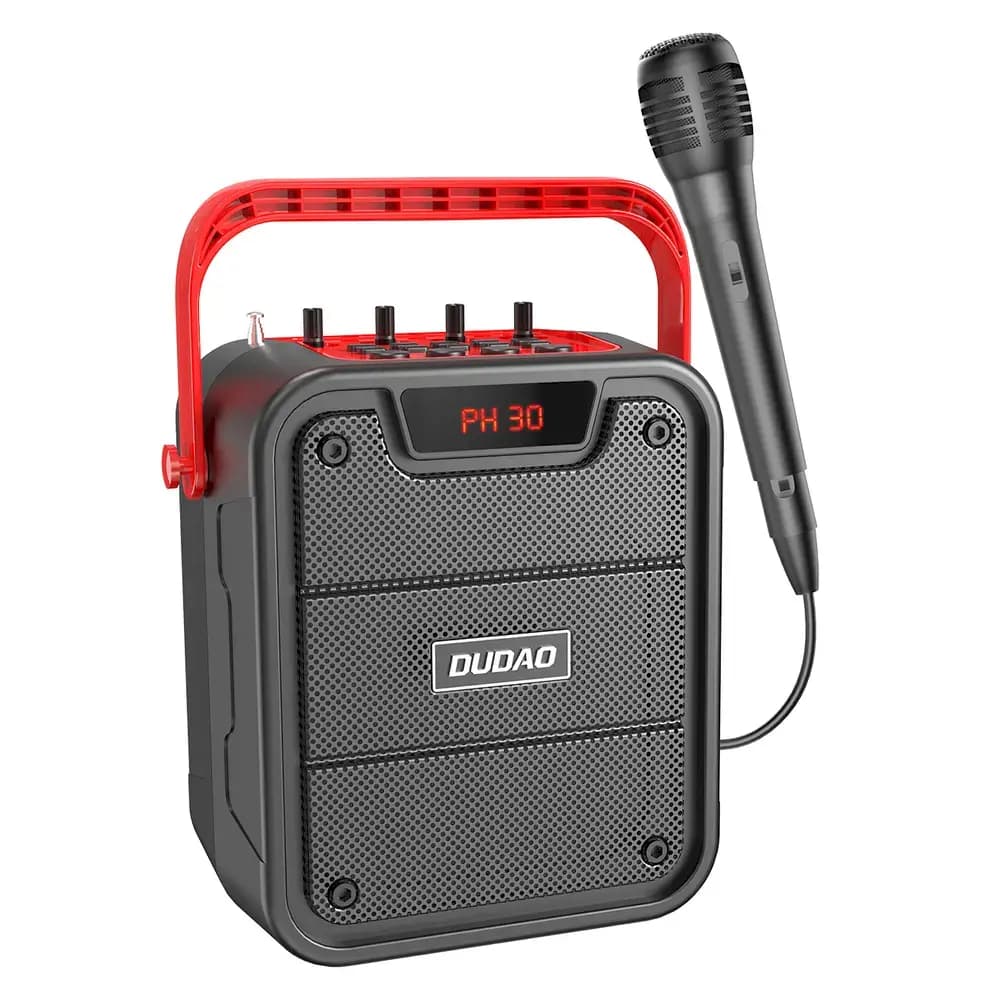 Karaokekõlar Dudao Y15s mikrofoniga, 10 W, 4800 mAh, must