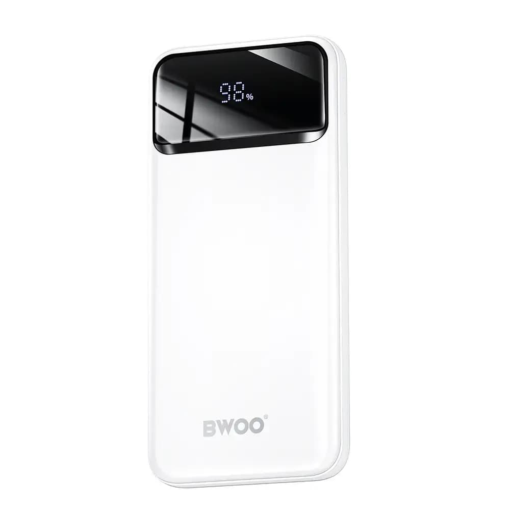 Повербанк BWOO Ultra thin, 10 000 мА·ч, 22,5 Вт, белый