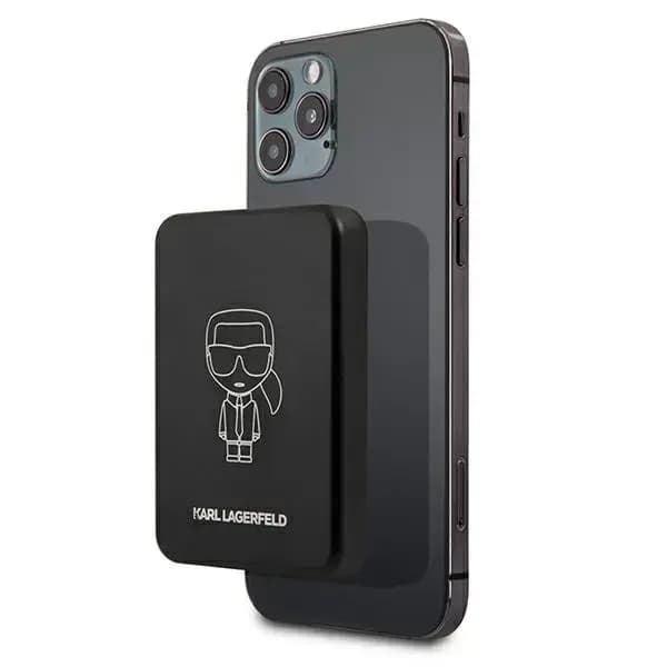 Повербанк Karl Lagerfeld Ikonic Outline, 3000 мА·ч, 5 Вт, MagSafe, чёрный