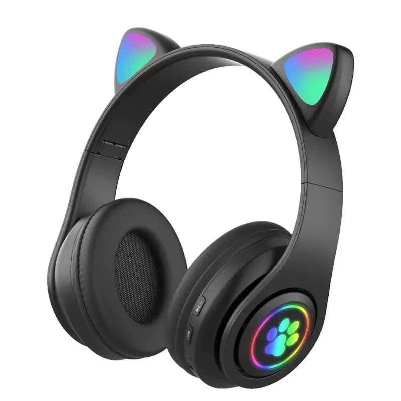 Goodbuy Paws kids' wireless headphones, Bluetooth 5.0, black