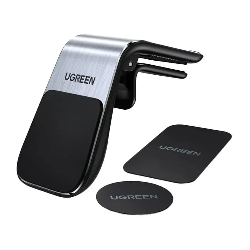 Telefonihoidik autosse Ugreen LP290, ventilatsiooniavale, magnetiga, must