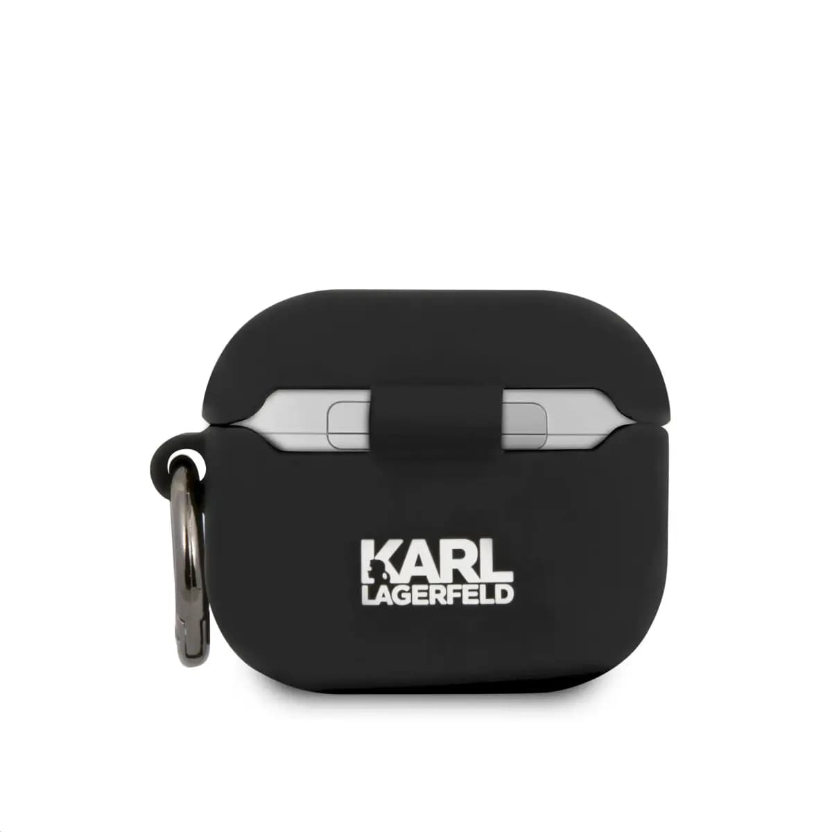Silikoonümbris Karl Lagerfeld Rue St Guillaume AirPods 3 jaoks, must