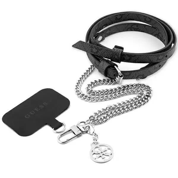 Guess CBDY 4G Chain universal phone strap, black