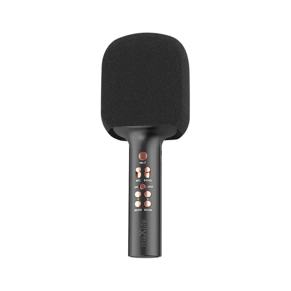 Maxlife MXBM-600 karaoke microphone with speaker, Bluetooth 5.0, black