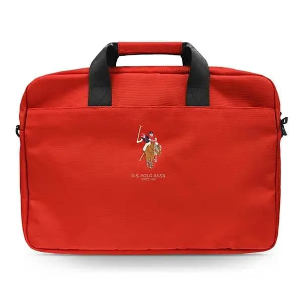 Sülearvutikott U.S. Polo Assn. Polo Embroidery 16″, punane