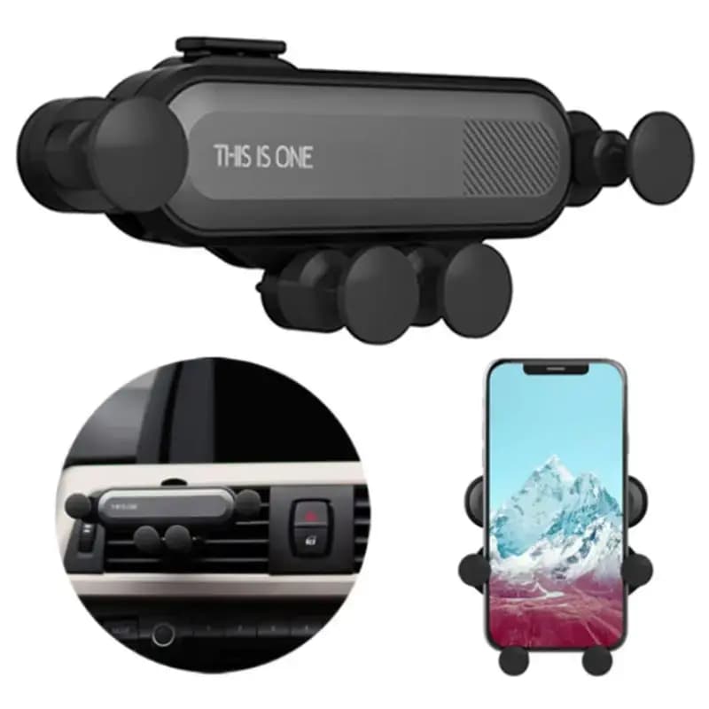 Telefonihoidik autosse GoodBuy The One, ventilatsiooniavale, gravitatsioonihaaratsiga