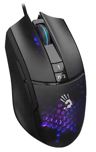 A4Tech Bloody L65 Max wired gaming mouse, honeycomb shell, RGB, black