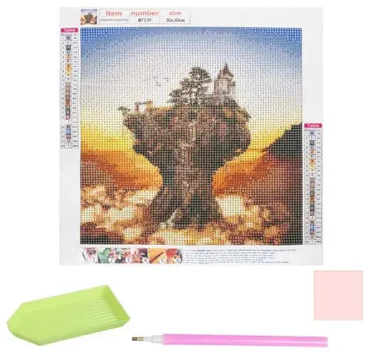 Алмазная мозаика Goodbuy 5D, монастырь, 30 × 30 см