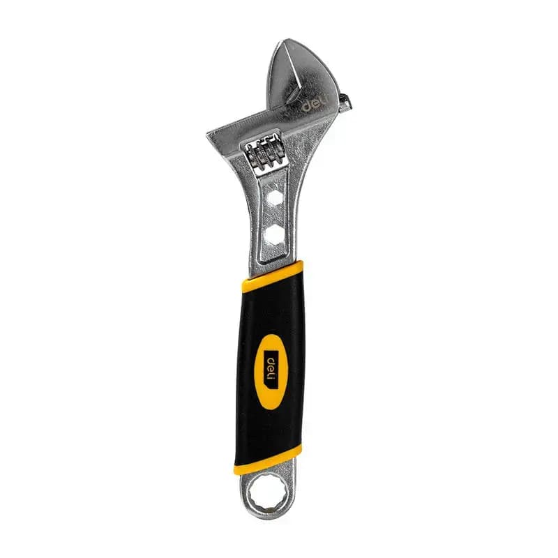 Reguleeritav mutrivõti Deli Tools EDL30108, 8″, TPR-käepidemega