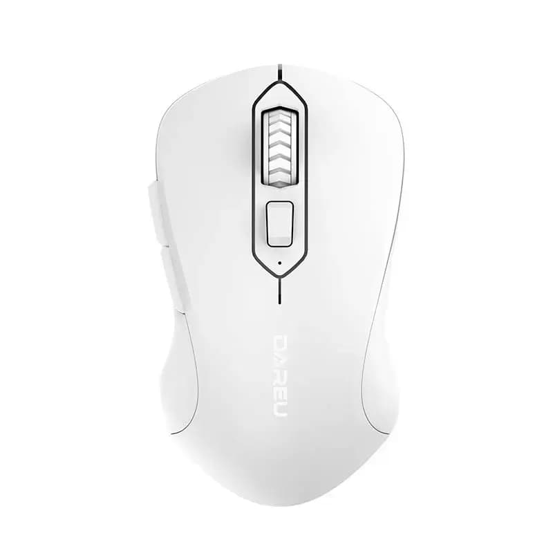 Dareu LM115G wireless mouse, 2.4G, 800–1600 DPI, white