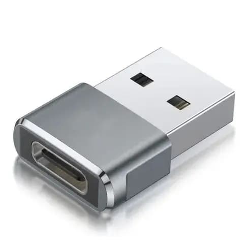 OTG-adapter Fusion, USB-A – USB-C, hõbedane