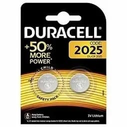 Nööppatareid Duracell CR2025, liitium, 3 V, 2 tk