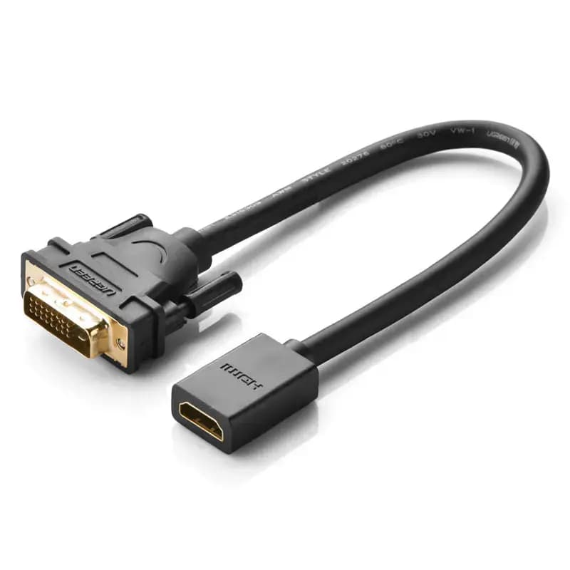 Ugreen 20118 DVI to HDMI adapter, black