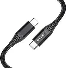 Kaabel USB-C – USB-C Philips DLC5206C|00, 2 m, must