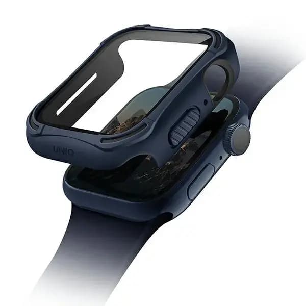 Klaasiga ümbris Apple Watch Series 4/5/6/SE 40 mm, UNIQ Torres, sinine