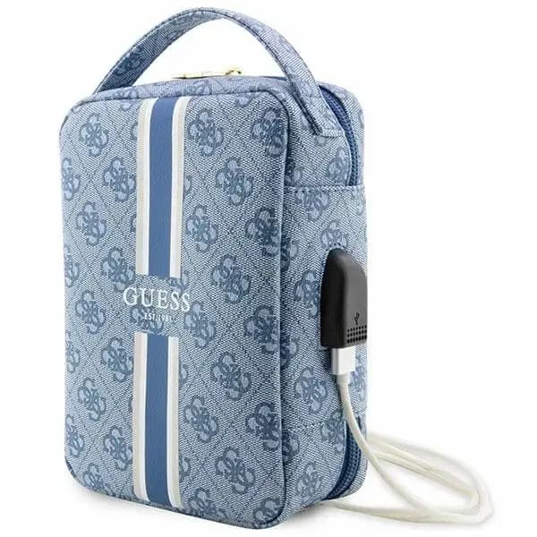 Kott Guess Organizer 4G Printed Stripes, sinine