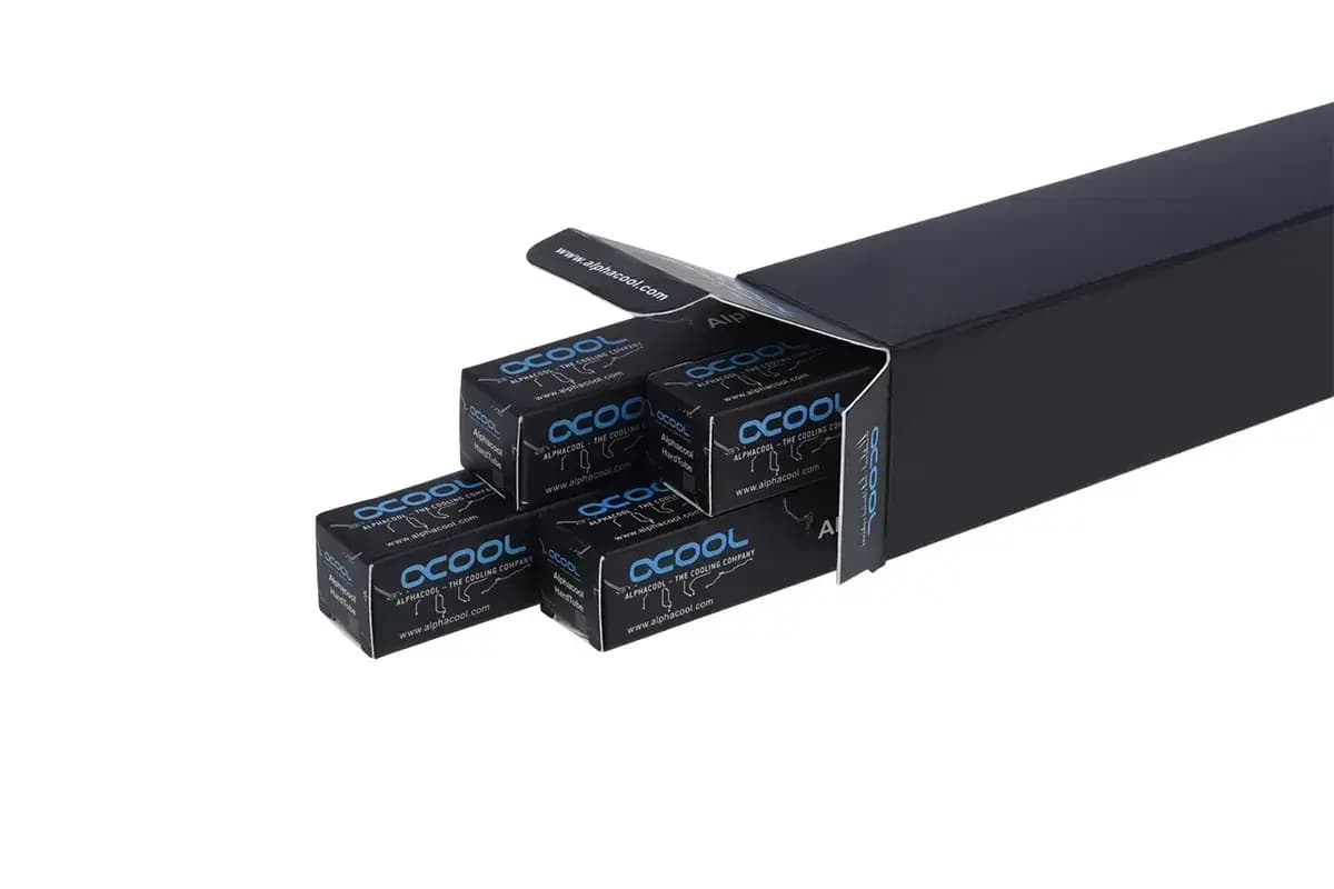 Alphacool HardTube 16/13 mm acrylic hard tubes, clear, 4 × 80 cm