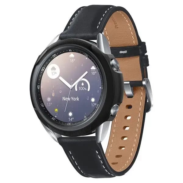 Kellaümbris Samsung Galaxy Watch 3 41 mm, Spigen Liquid Air, must