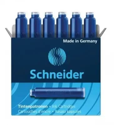 Tindipadrunid Schneider täitesulepeale, 6 tk, sinised