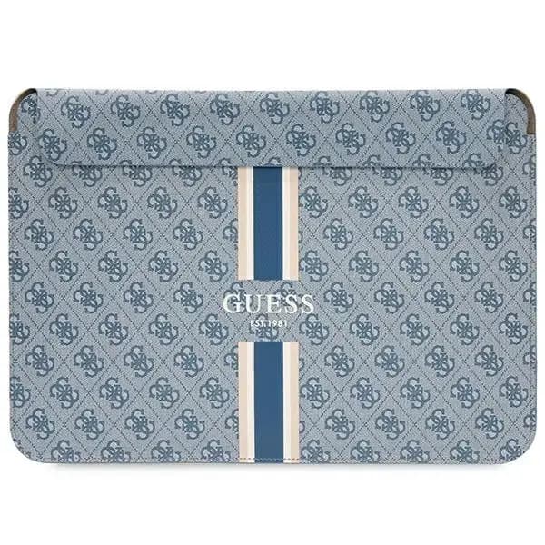 Sülearvuti ümbris Guess 4G Printed Stripes 14″, sinine