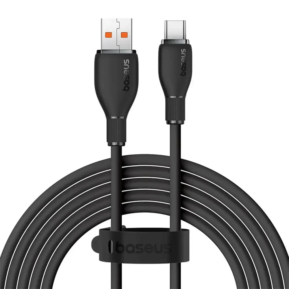 Kaabel USB-A – USB-C Baseus Pudding Series, 2 m, 100 W, must