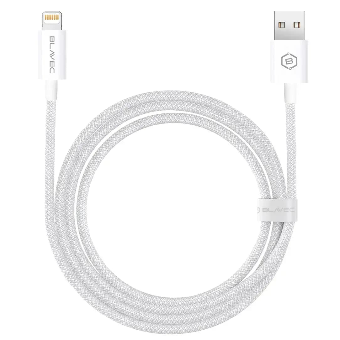 Kaabel USB-A – Lightning Blavec Candy, 1 m, 12 W, valge