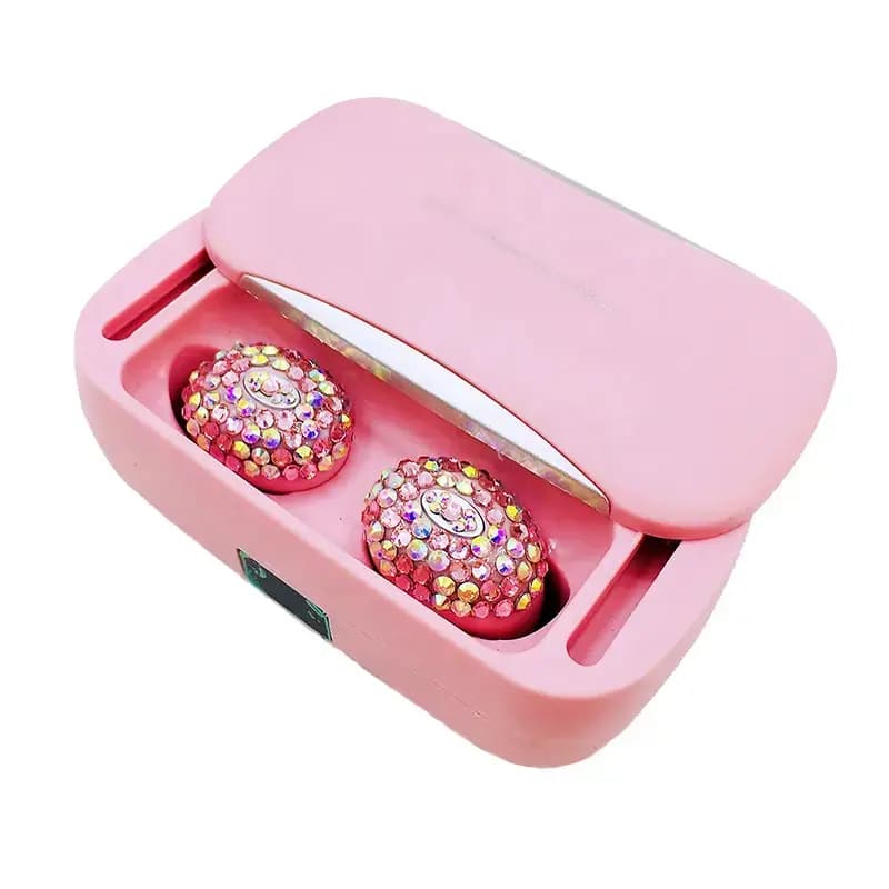 Goodbuy Crystal Bling wireless earbuds, IPX3, pink