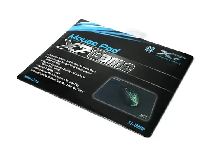 A4Tech X7-200MP mouse pad, 250 × 200 × 3 mm, black