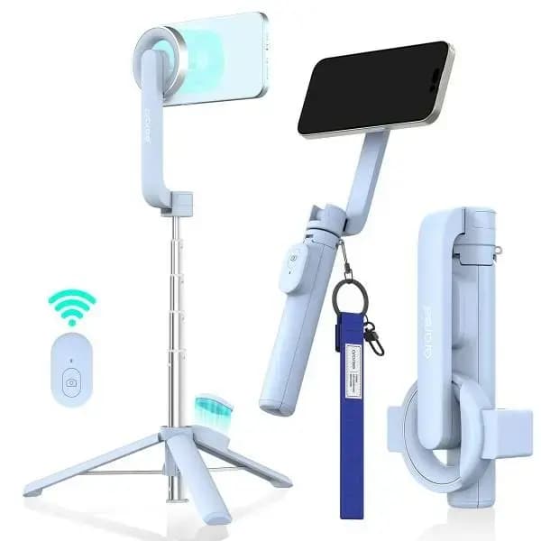 Selfie-pulk-statiiv Araree Magfie Pod, MagSafe, Bluetooth-puldiga, sinine