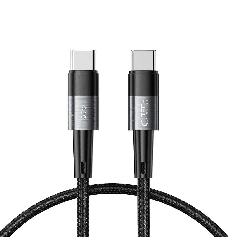 Kaabel USB-C – USB-C Tech-Protect UltraBoost, 0,25 m, 60 W, hall