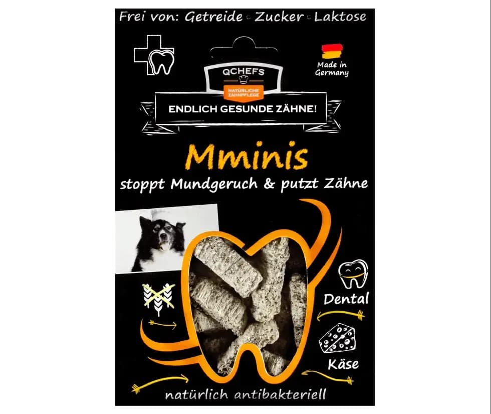 Väikese koera hambahooldusmaius Qchefs Mminis, 65 g