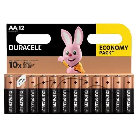 Leelispatareid Duracell AA (LR6, MN1500), 1,5 V, 12 tk