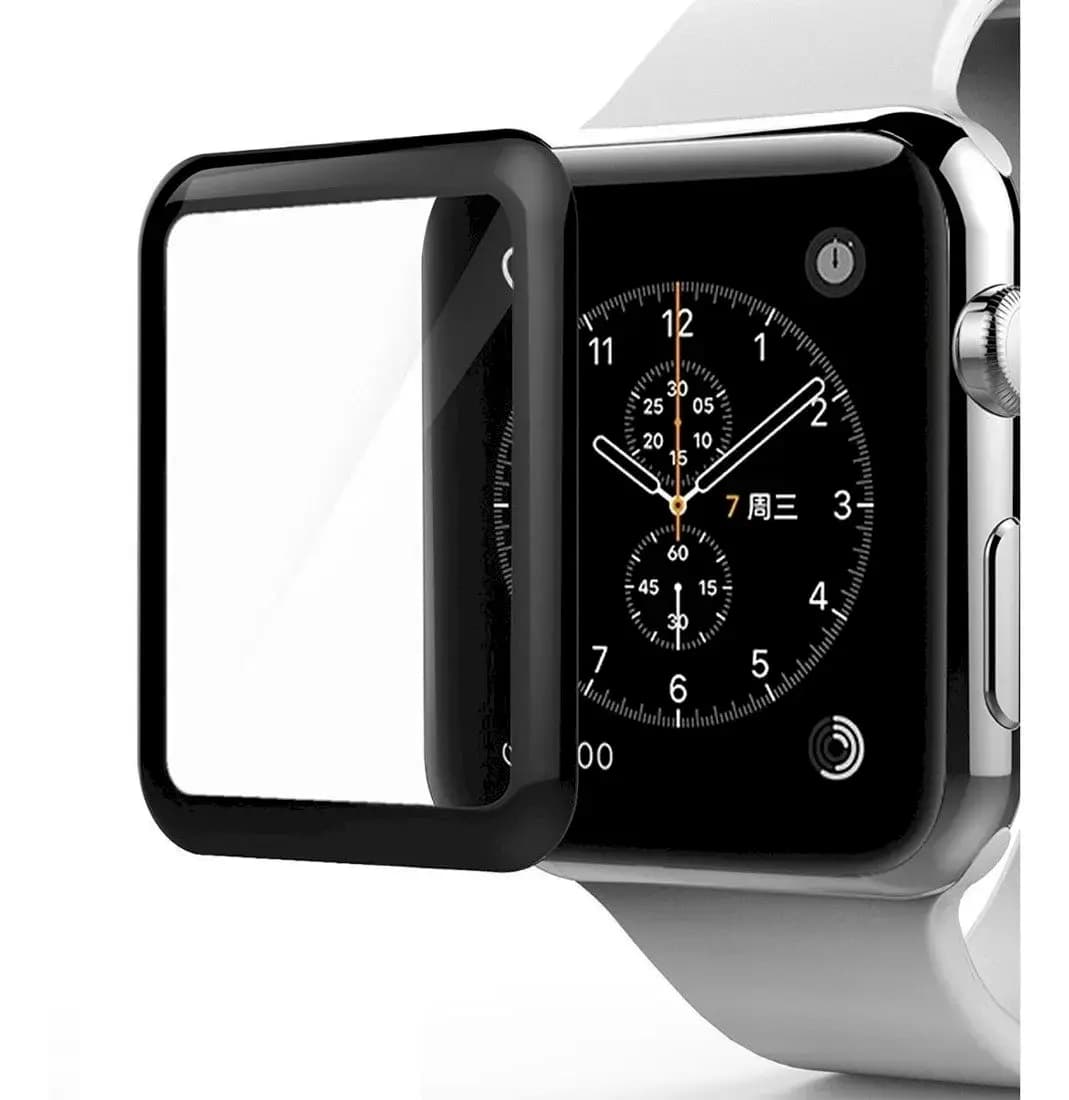 Kaitseklaas Apple Watch Series 3 38 mm, Fusion, must