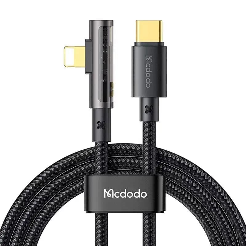 Kaabel USB-C – Lightning McDodo CA-3390, 1,2 m, 36 W, must