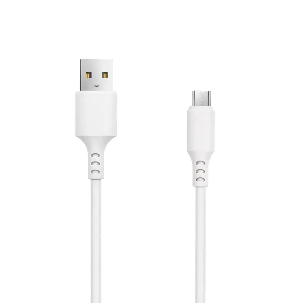 Kaabel USB-A – Micro USB Setty, 1 m, 10 W, valge