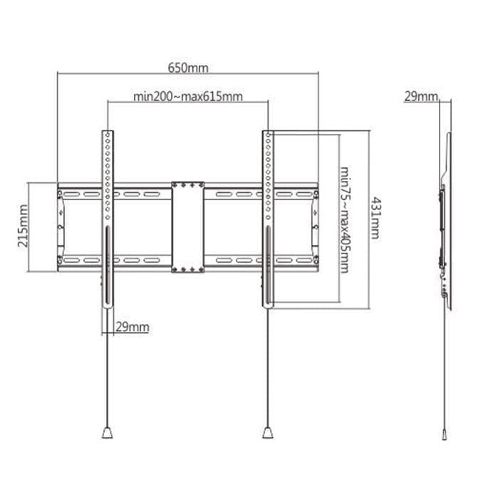 Gembird WM-80F-01 TV Wall Mount 37-80 inch Black Deal