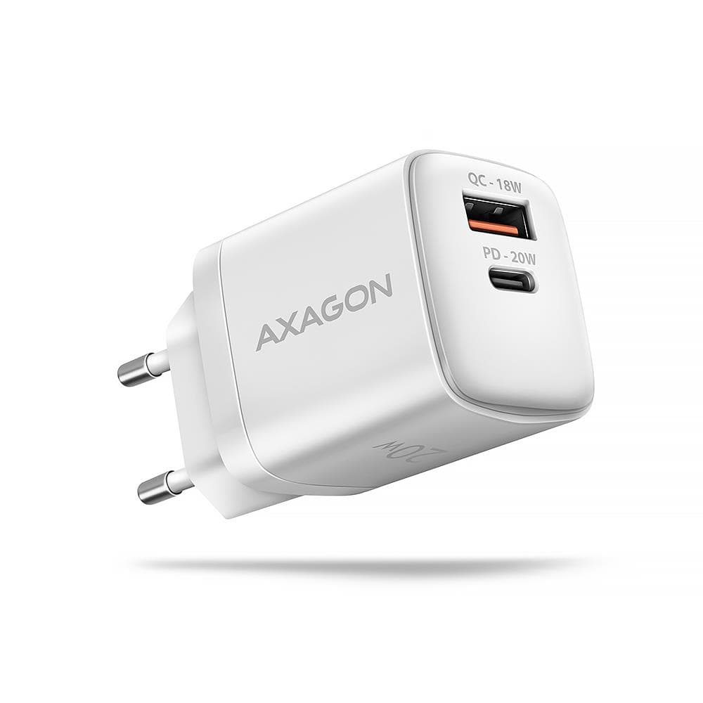 AXAGON ACU-PQ20W seinalaadija 20W USB-C valge soodne