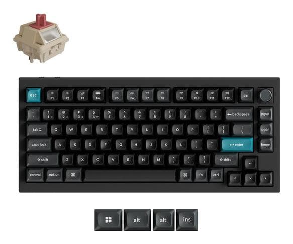 Keychron Q1 Ultra Wireless 75% Mechanical Keyboard Black