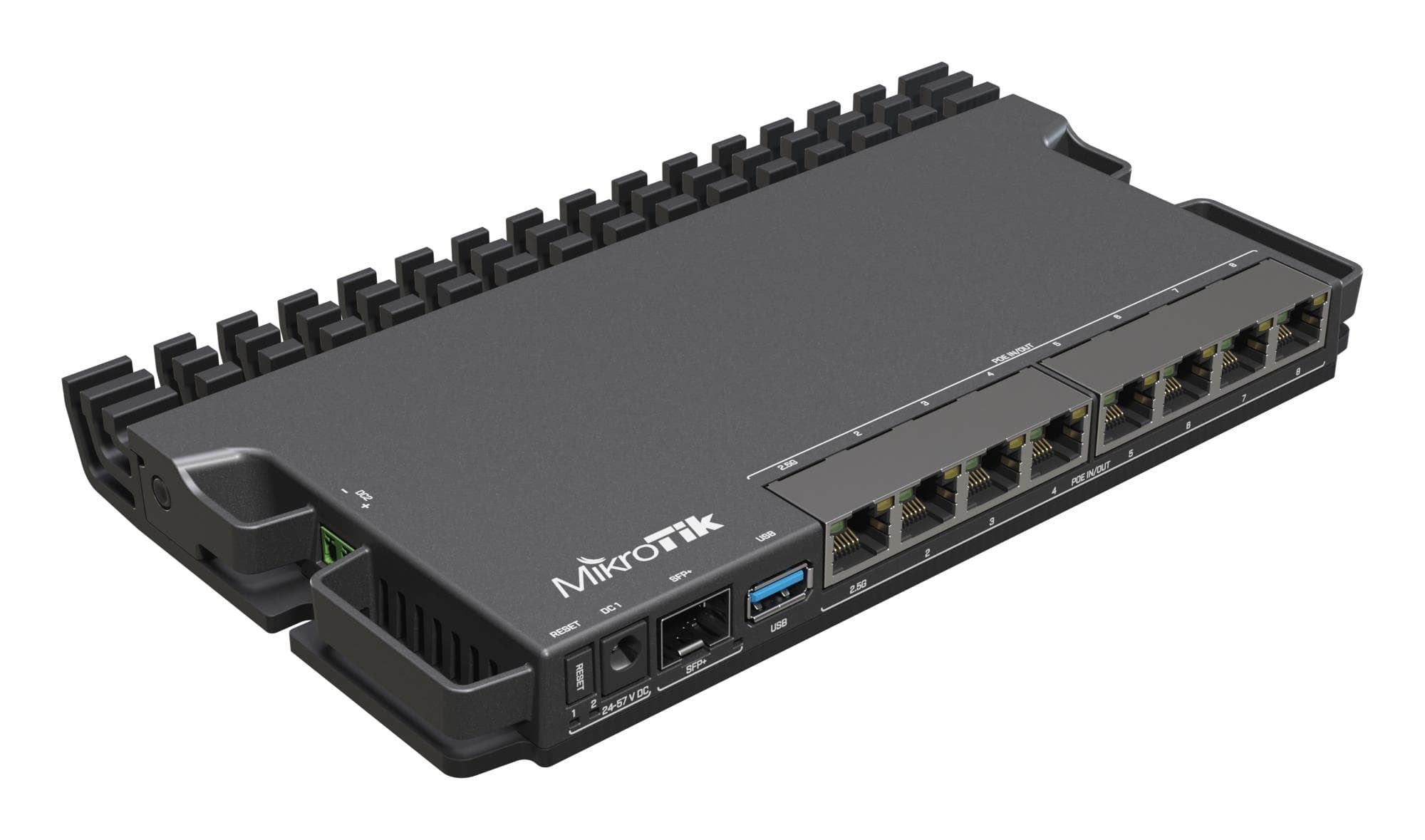 Роутер MikroTik RB5009UPr+S+IN, 2,5G, SFP+, PoE-in/out
