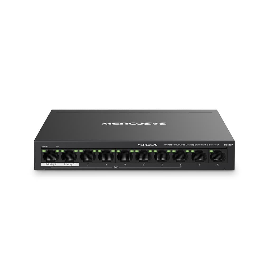 MERCUSYS MS110P hallatud võrguswitch PoE+ odav 10 portiga