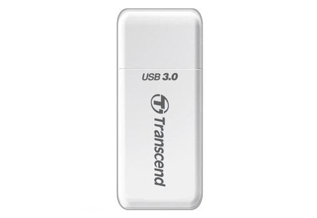 Transcend RDF5 USB 3.1 Card Reader White – Fast SD microSD Transfer