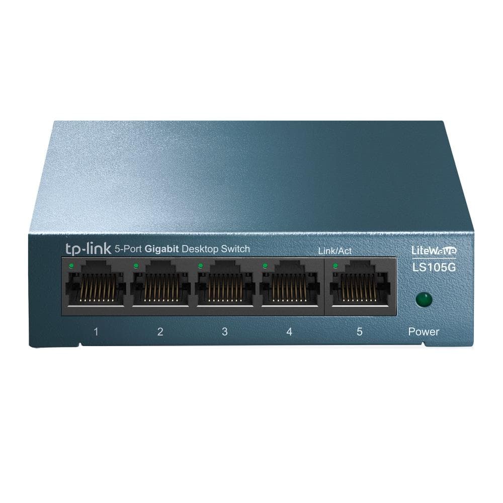 Коммутатор TP-Link LS105G, 5 портов, Gigabit Ethernet, металлический корпус
