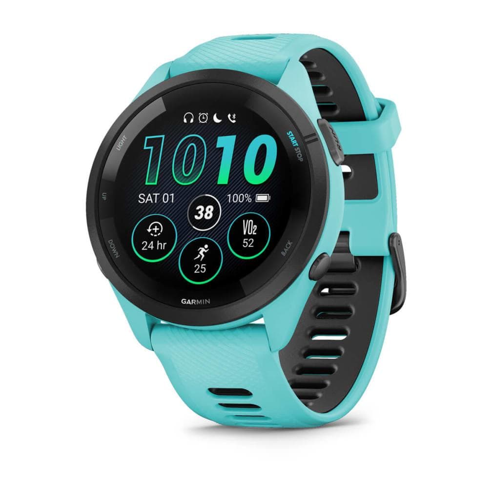Jooksukell Garmin Forerunner 265, 46 mm, 1,3″ AMOLED, must/sinine