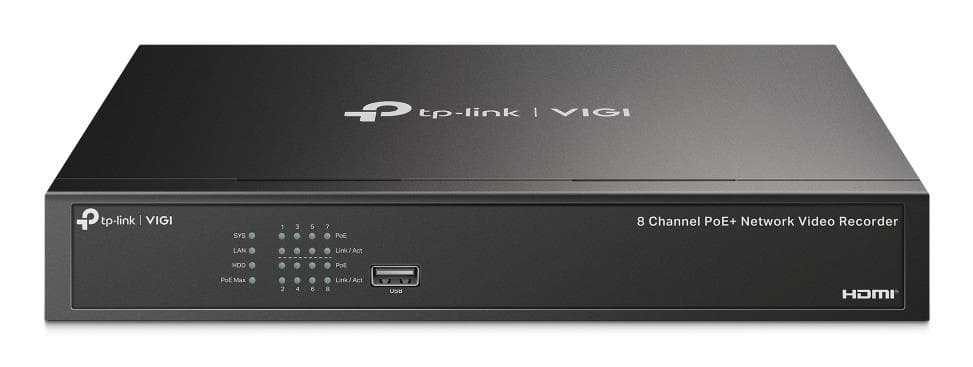 TP-LINK NVR1008H-8P 8-Channel POE+ Network Video Recorder 4K