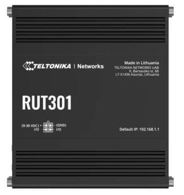 Teltonika RUT301 industrial Ethernet router, 5 × Ethernet