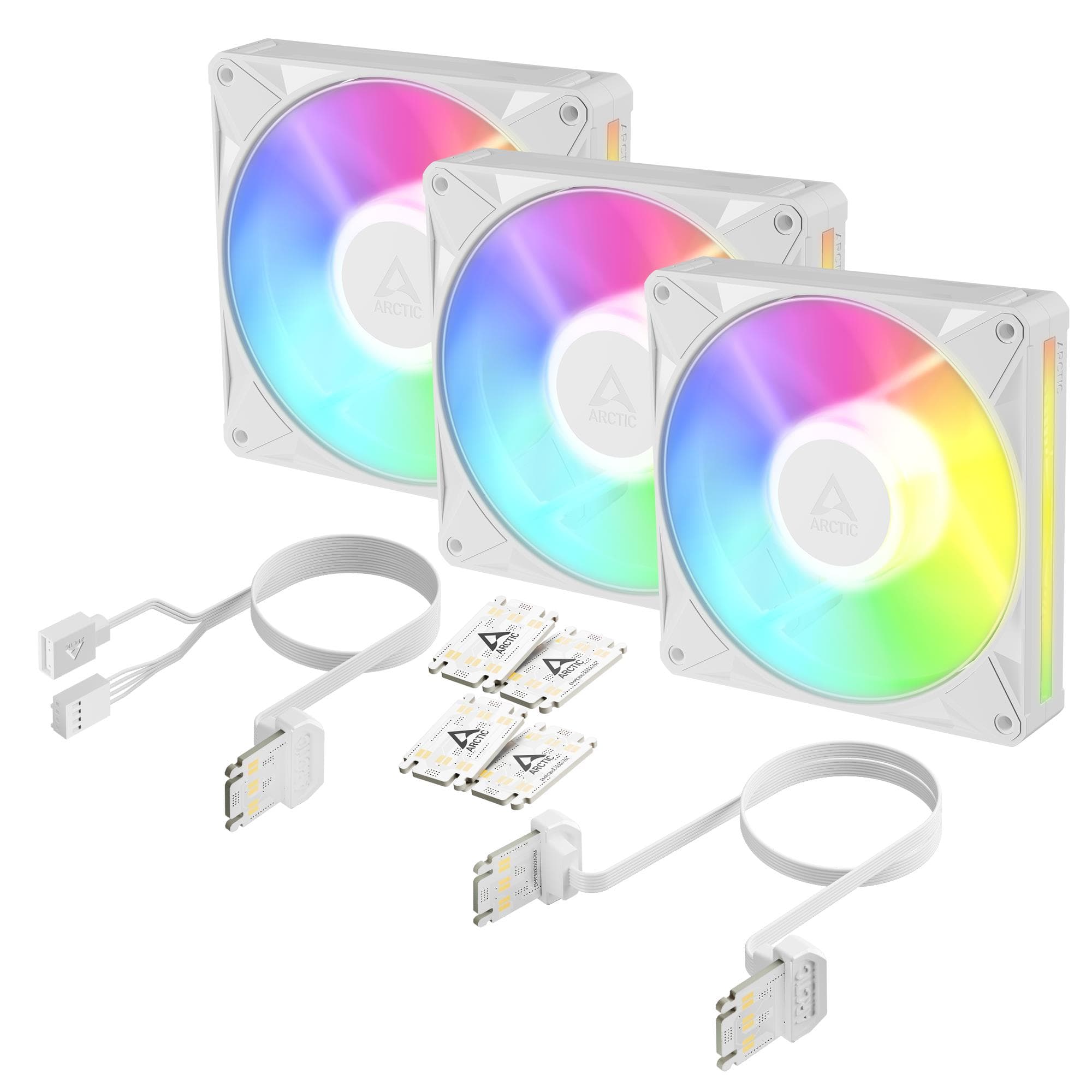Korpuse ventilaatorid ARCTIC BioniX P14 A-RGB, 3 × 140 mm, valge