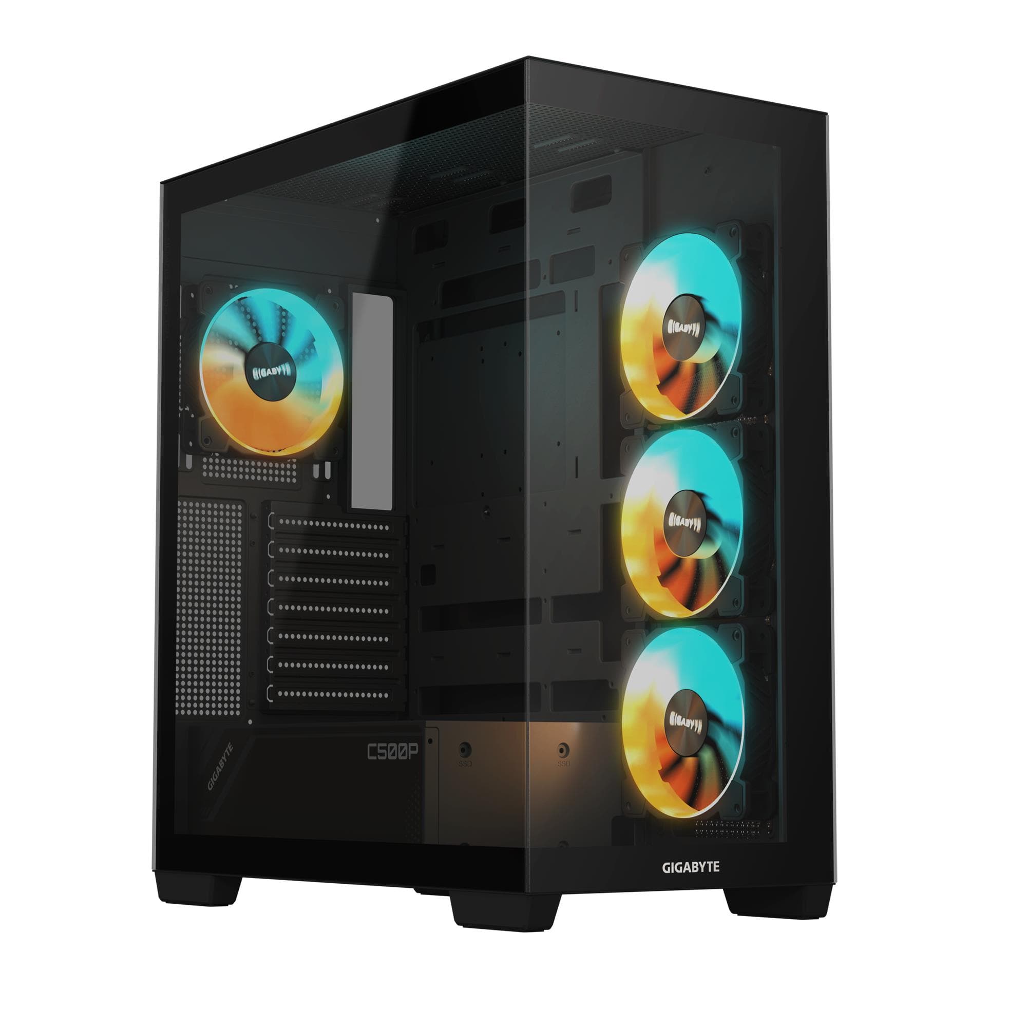 Корпус Gigabyte C500 Panoramic Stealth, Midi-Tower, ATX, чёрный