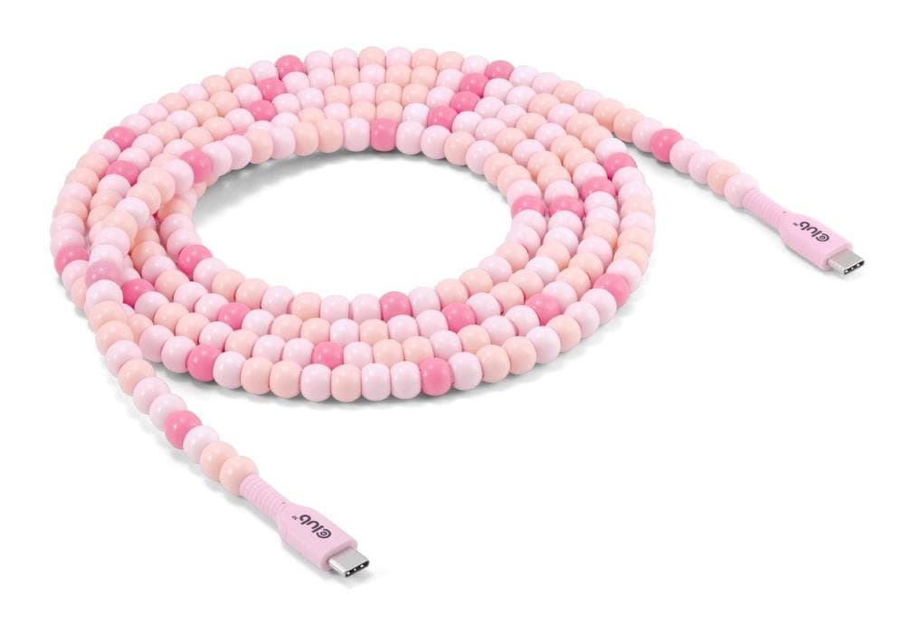 CLUB3D USB-C to USB-C 2m Pink Cable – Fast Charging Deal