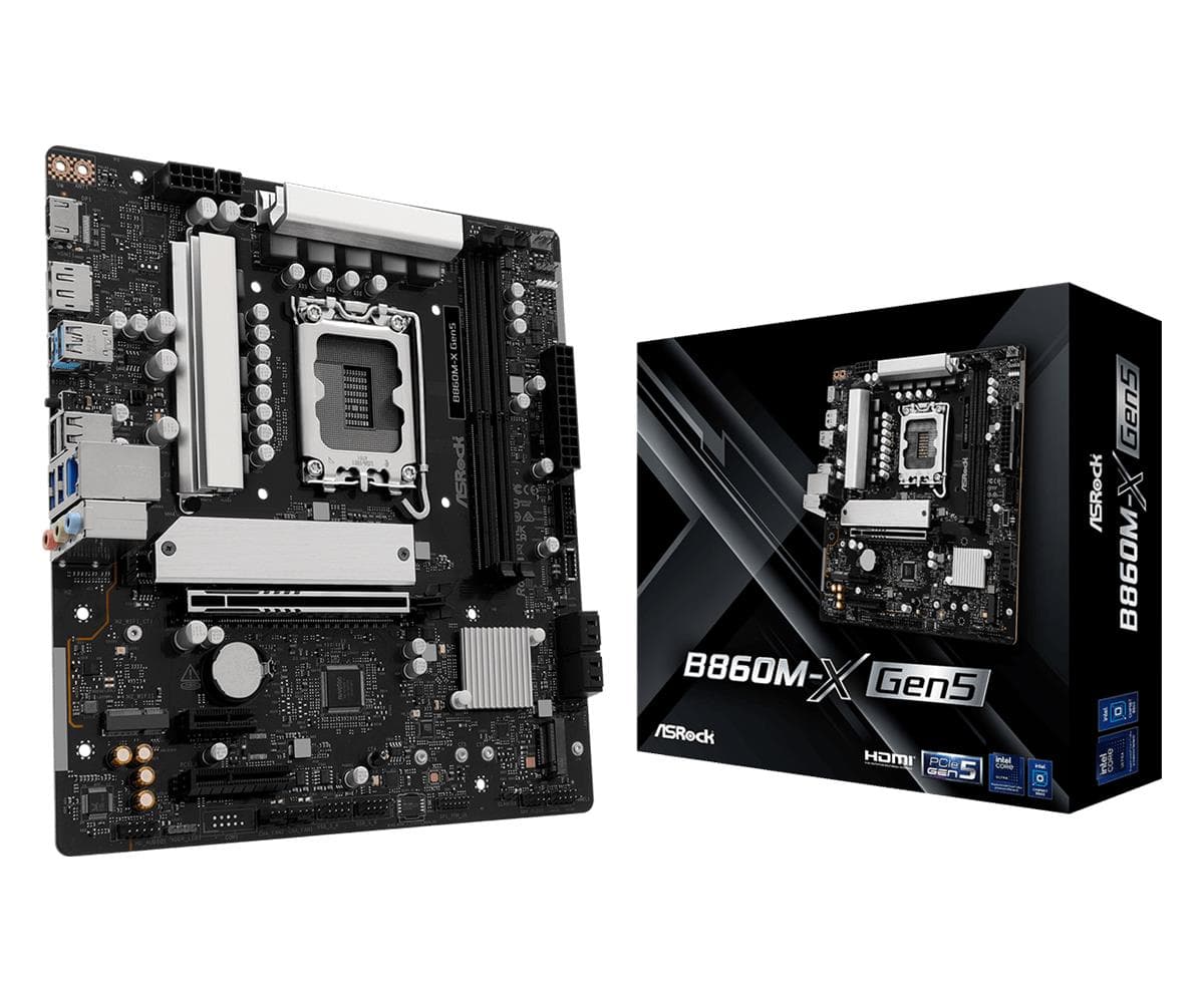 Emaplaat ASRock B860M-X Gen5, LGA 1851, Micro-ATX, DDR5